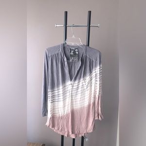 Young Fabulous & Broke Pink Grey Top